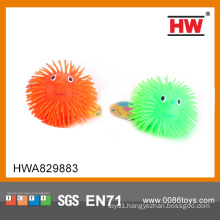 Funny flashing smile ball 5 inch 12pcs/box flashing fluffy ball